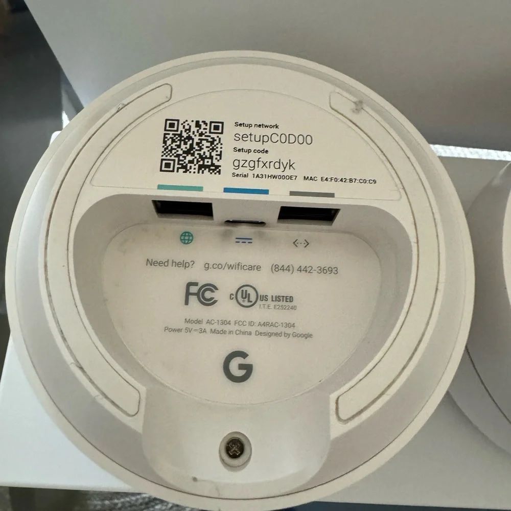 Google Nest WiFi System 3-Pack Model NLS-1304 (White)